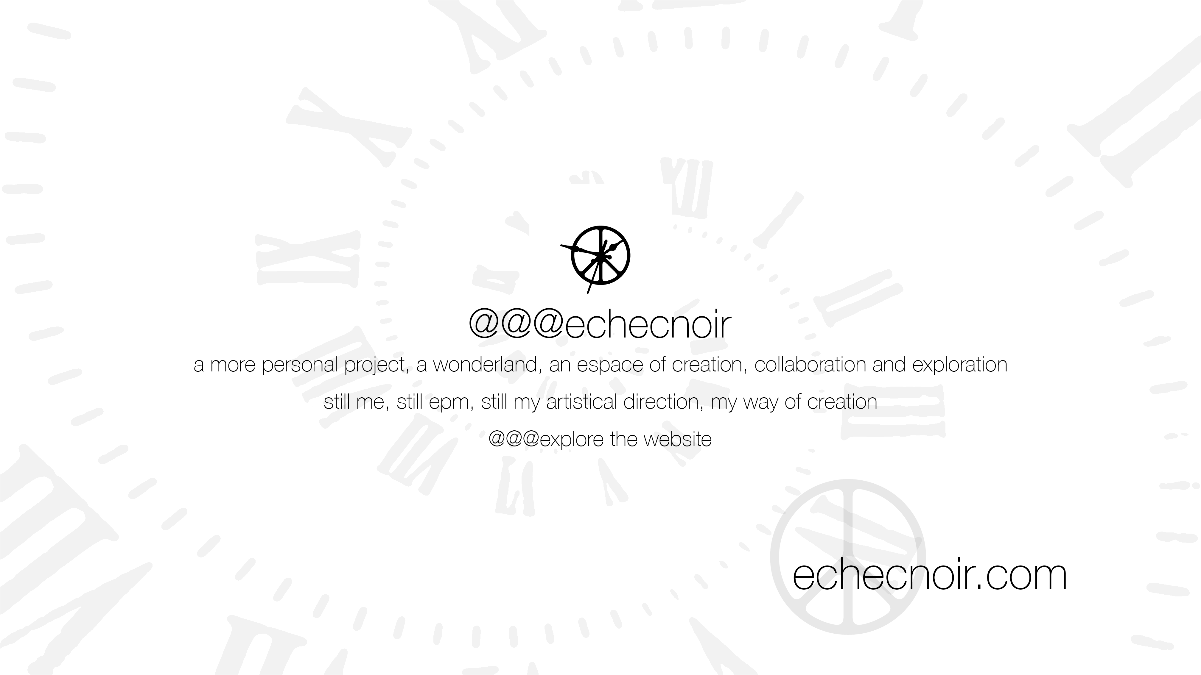 @@@echecnoir introduction, with a pale clock pattern and the echecnoir.com signature
